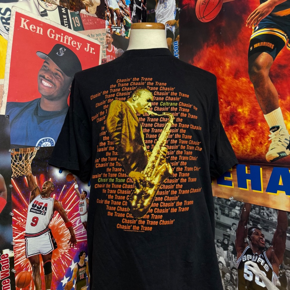 Vintage 1994 John Coltrane Chasin the Trane Jazz Tee Gear Inc USA Sz‎ XL